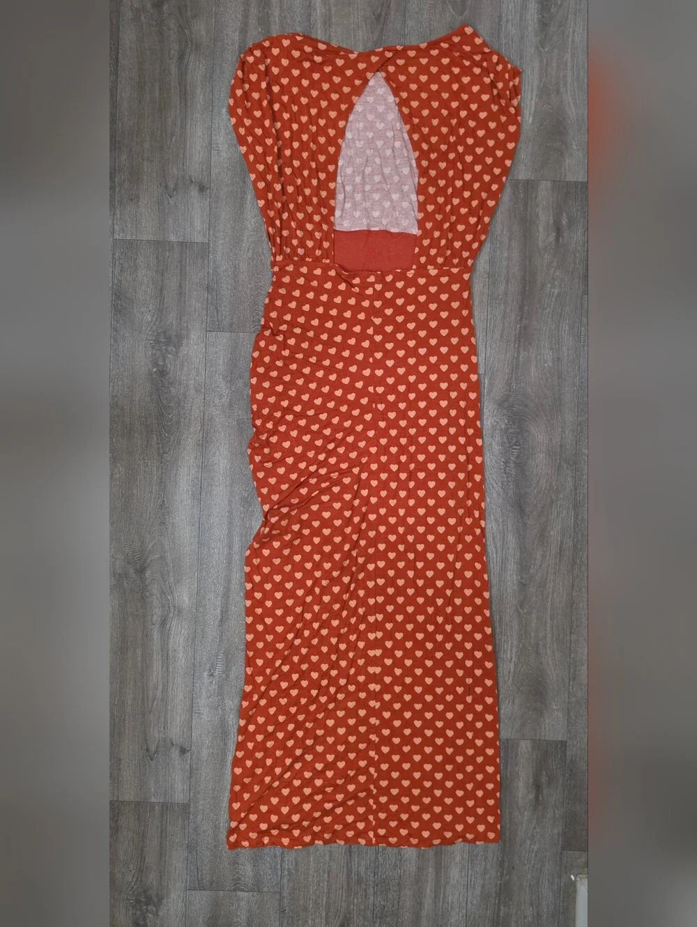 Free People Lakeside Heart Printed Maxi Dress-Size Medium *NWT*